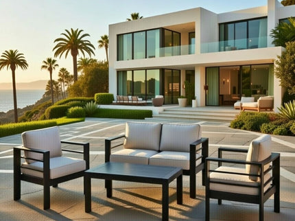 Outdoor Patio Set With All-Weather Thick Cushions