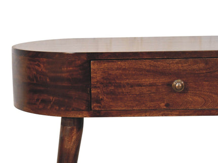 Rounded Wood Table