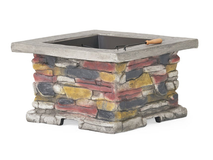 Outdoor Wood Bruning Magnesium Oxide Fire Pit With Lid
