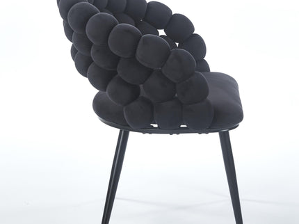 Modern Chair With Tube Legs, Soft Cushions And Comfortable Backrest