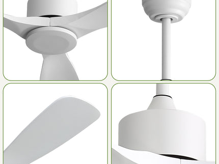 52" All Ceiling Fan With DC Reversible Motor, 3 Blades