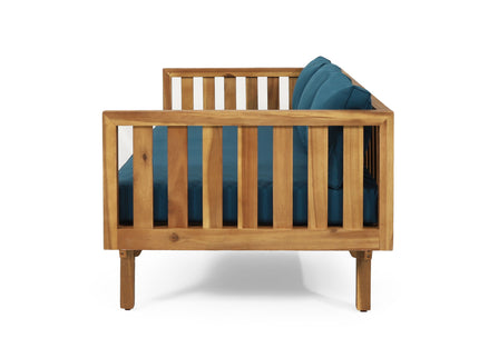 Claremont - 3 Seater Daybed Teak Acacia Wood Water Resistant Cushions