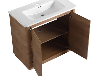 Freestanding Bathroom Vanity With Sink & 2 Soft Close Doors