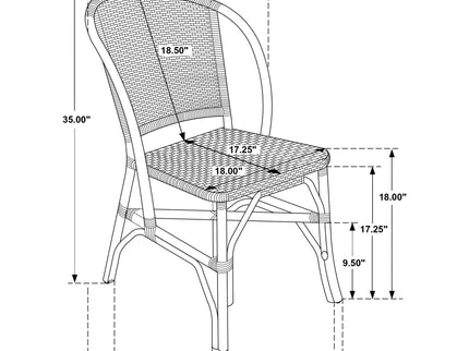 Chaucer - Dining Side Chair (Set of 2) - Brown