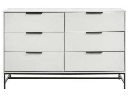 Taraval - 6 Drawer Bedroom Dresser - White