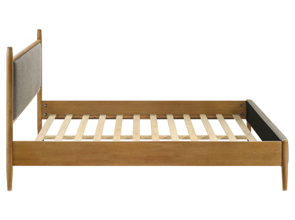 Panel Platform Bed With Upholstered Headboard And Footboard
