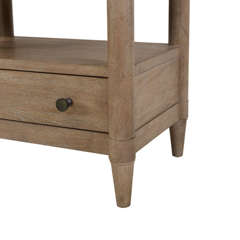 Open Nightstand With 2 Drawers