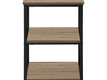 3 Tier Accent Table, Side Marble Look Contemporary & Modern