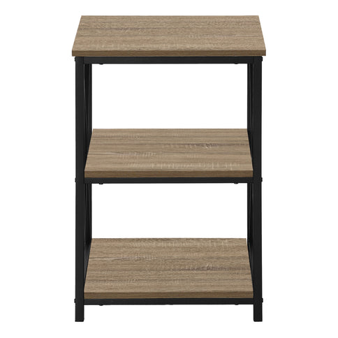 3 Tier Accent Table, Side Marble Look Contemporary & Modern