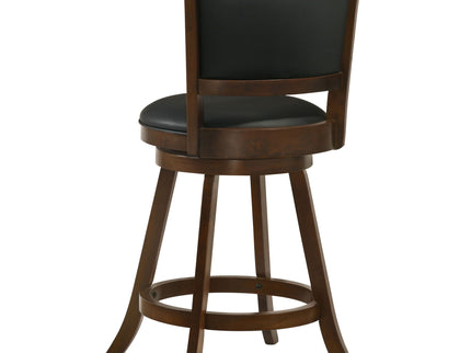 Swivel Stool With Swivel Base (Set of 2) - Black / Brown