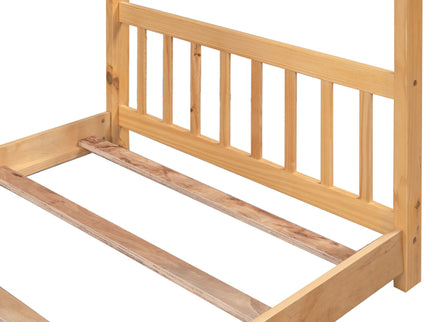 House Platform Bed With Headboard And Footboard, Roof Design