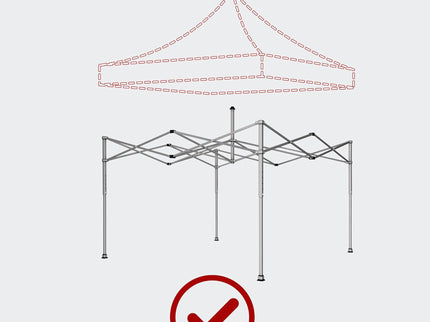 Canopy Replacement Top With 4 Pack W8 Bags, Pop Up Tent Cover Only, Frame Not Included