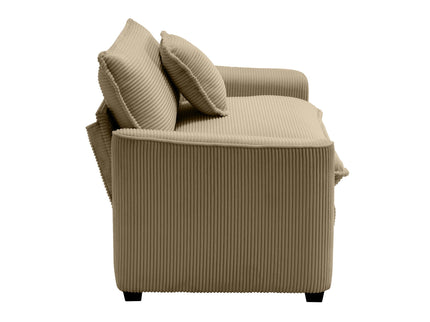 Modern Classic Fabric Single Chair Deep Seat Sofa With Pillow