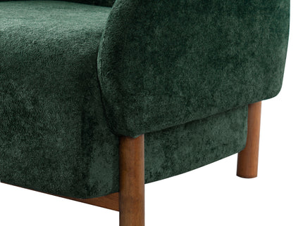 Modern Accent Chair With Recessed Arms And Tight Back