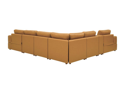 Upholstered Large Arms Sectional With Recliner Seats