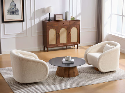 Swivel Accent Chair With 360 Degree Rotating