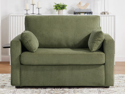 Sleeper Sofa With Foldable Mattress, USB Ports, Side Table & Storage Pocket
