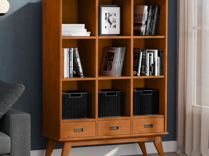 Draper - 9 Cube Storage With Drawers - Brown