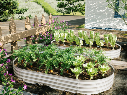 Heavy Duty Galvanized Raised Garden Bed Kit For Vegetables, Flowers & Herbs