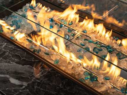 Outdoor Fire Pit Table, Propane Fire Table With - Espresso