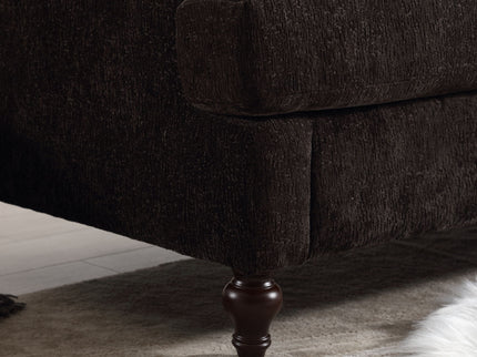 Mid Century Modern Fabric Loveseat Sofa, 2 Seat Upholstered Couch