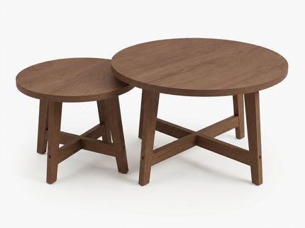 Round Nesting Stackable Tables For Living Room