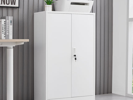 Metal Storage Cabinet With Locking Doors And Adjustable Shelf, Folding Filing Storage Cabinet, Folding Storage Locker Cabinet For Home Office, School, Garage