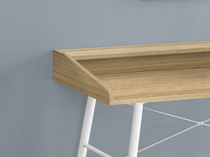 Computer Desk For Home Office, Laptop, Storage Shelves, Contemporary Versatile Placement - Natural