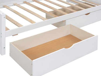 Daybed With All-In-One Cabinet And Shelf