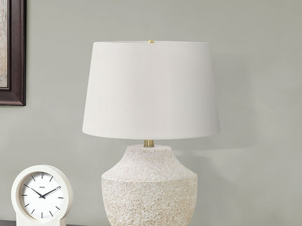 Lighting, Modern Table Lamp, Concrete - Cream