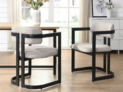 Upholstered Dining Armchairs (Set of 2)