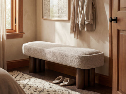 Chic Indoor Upholstered Dining Bench
