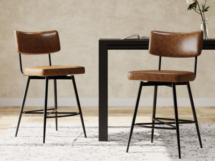 Retro Swivel Counter Stools (Set of 2)