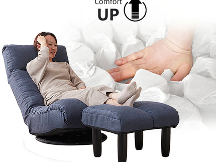 Adjustable Japanese Reclining Floor Chair Sofa With Metal Frame For Living Room
