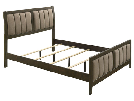 Clement - 4 Piece Queen Bedroom Set With Tufted Headboard - Dark Coffee