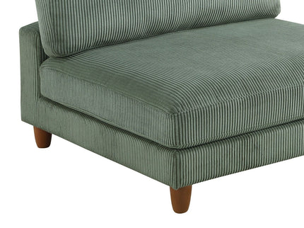 Armless Chair For Living Room - Sage