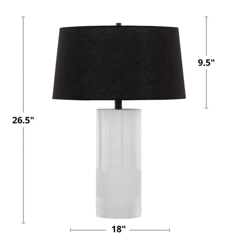 Petra - Contemporary Table Lamp (Set of 2) - Cream / Black