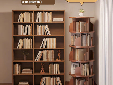 5 Tier Rotating Bookshelf, Spinning Design