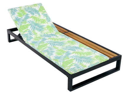 Chaise Lounge Set, 5 Position Adjustable, Flat Side Surface Storage