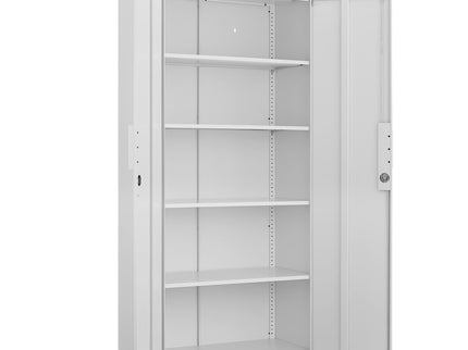 2 Door File Cabinet With Lock, 4 Adjustable Shelves, Heavy-Duty