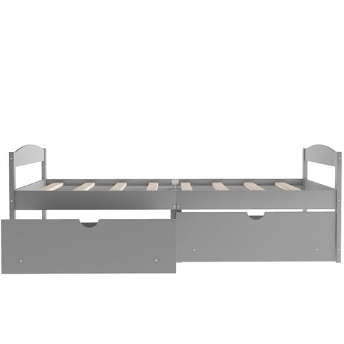Platform Bed With 2 Drawers