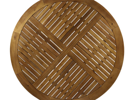 Hermosa - Outdoor Acacia Wood Table Circular Design