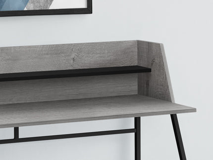 Computer Desk For Home Office, Laptop, Storage Shelves, Marble Look Contemporary & Modern