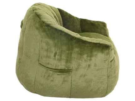 Beanbag Chair, Beanbag Sofa Chair With Armrests Stuffed High Density Foam