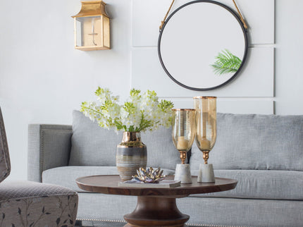 Handsome Cleveland Mirror With Rope Strap Contemporary Design Circle Mirror With Round Metal Frame For Wall Decor
