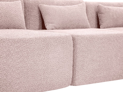Upholstered Sofa Free Combined Sofa Couch With 2 Chaise Lounge And Five Back Pillows For Living Room