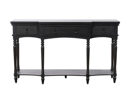 Retro Console Table With 3 Soft Close Drawers