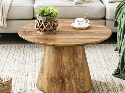 Circular Coffee Table With Adjustable Feet