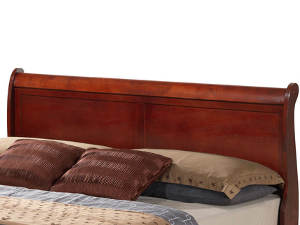 Upholstered Panel Sleigh Bed Design