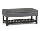 Dark Gray / Faux Leather